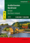 Gro&szlig;britannien - Nordirland, Autoatlas 1:200.000 - 1:266.000, freytag & berndt: Stra&szlig;enatlas mit Spiralbindung, Camping- und Stellpl&auml;tze, Freizeitinfos