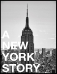 A New York Story: Schwarzwei&szlig; Bildband mit New York City Street Photography, Skyline und Architektur