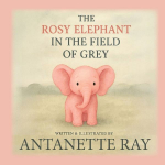 The Rosy Elephant In The Field Of Grey
