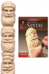 Santas Study Stick Kit (Learn to Carve Faces with Harold Enlow): Learn to Carve Santas Booklet & Santa Study Stick
