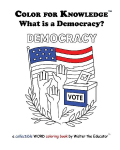 Color for Knowledge: What is a Democracy?