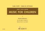 Music for Children 1: Pentatonic. Band 1. Singstimme, Blockfl&ouml;te und Schlagzeug. Sing- und Spielpartitur.