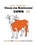 Color for Knowledge: Cows