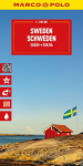 Sweden Marco Polo Map: Stra&szlig;enkarte und Autokarte mit sehenswerten Strecken, Highlights und digitaler Erweiterung