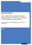 Even a Blind Chick Sometimes Finds A Bargain. Analysis of Chick Lit in Relation to Post-Feminism and the Market: On the Example of Sophie Kinsellas Confessions of a Shopaholic