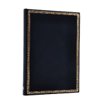 Black Edition Midi Lined Hardcover Journal (Elastic Band Closure)