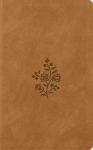 ESV Vest Pocket New Testament with Psalms and Proverbs, Red Letter (Trutone, Nubuck Caramel, Wildflower Design)