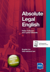 Absolute Legal English B2-C1. Coursebook with Audio CD: English for international law