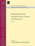Variationen &uuml;ber ein Thema von Mozart: Introduktion und Variationen &uuml;ber Das klinget so herrlich aus Die Zauberfl&ouml;te. op. 9. f&uuml;r Gitarre.