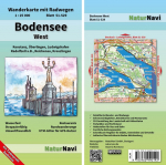 Bodensee West: Wanderkarte mit Radwegen, Blatt 51-529, 1 : 25 000, Konstanz, &Uuml;berlingen, Ludwigshafen, Radolfzell a.B., Reichenau, Kreuzlingen