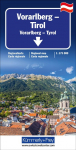 K&uuml;mmerly+Frey Regional-Strassenkarte Vorarlberg, Tirol 1:175.000: Mit Vorarlberg und Tyrol. Inkl. Ortsverzeichnis und Reiseinformationen. Matt laminiert