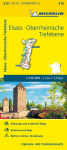 Michelin Localkarte Elsass Oberrheinische Tiefebene 1 : 150 000 (315): Stra&szlig;en- und Tourismuskarte