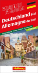 Hallwag Strassenkarte Deutschland S&uuml;d 1:500.000: Inkl. Transitpl&auml;ne, Ortsverzeichnis und Reiseinformationen