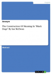 The Construction Of Meaning In Black Dogs By Ian McEwan