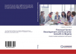 Financial Sector Development and Economic Growth in Nigeria: Financial Sector Development And Growth