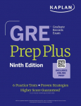 GRE Prep Plus, Ninth Edition (2026): Includes 6 Practice Tests, 1500+ Practice Questions + Online Access to a 500+ Question Bank, Video Tutorials, and Live Class Sessions