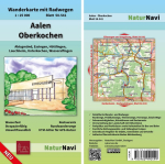 Aalen - Oberkochen: Wanderkarte mit Radwegen, Blatt 58-541, 1 : 25 000, Abtsgm&uuml;nd, Essingen, H&uuml;ttlingen, Lauchheim, Unterkochen, Wasseralfingen