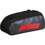 PRINCE tour 3 comp bk/pop rd tennis bag