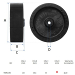 Pair of ejection wheels for TUTOR prolite