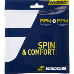 BABOLAT hybrid rpm blast (1.25mm) + rpm soft (1.30mm) keelpallid