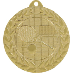 Medaille tennis frappee fer diametre 3 cm