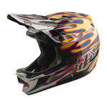 T&auml;iskaitsega kiiver - Troy Lee Designs D4 Carbon MIPS Overspray, kuldne / must, XS