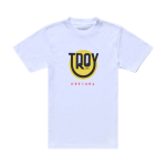 Laste l&uuml;hikeste varrukatega T-s&auml;rk - Troy Lee Designs Happy Dayz, valge, M