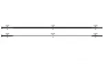 Kodarad - Sapim CX-Ray Straight 2-2.3-0.9-2 x 294 mm