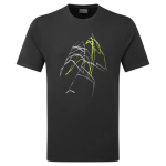T-s&auml;rk - Montane Abstract Mountain T-Shirt, tumehall, M