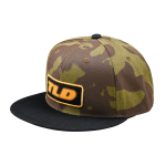 Unisex elustiilse m&uuml;ts - Troy Lee Designs Flat Bill Snapback Fade Out, oliivroheline kamuflaaž