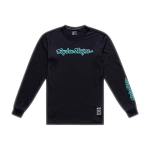 Meeste MTB-s&auml;rk - Troy Lee Designs Skyline Ride Tee Signature, must / p&auml;ris sinakasroheline, S