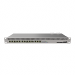 Mikrotik Wired Ethernet Router RB1100x4, 1U Rackmount, Quad core 1.4GHz CPU, 1 GB RAM, 128 MB, 13xGigabit LAN, 1xSerial console port RS232, PCB Temperature and Voltage Monitor, IP20, RouterOS L6  Wired Ethernet Router  RB1100AHx4  No Wi-Fi  10/10