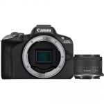 Canon  EOS R50 + RF-S 18-45mm F4.5-6.3 IS STM (SIP)  Megapixel 24.2 MP  Image stabilizer  ISO sensitivity (max) 32000