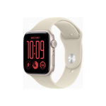 Apple Watch SE 3 GPS + Cellular 44mm Starlight Aluminium Case with Sand Sport Band - S/M  Apple