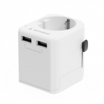 Gembird EU to Universal travel power adapter, 12W  TPA-EU2A12-01-W  5 V