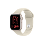 Apple Watch SE 3 GPS + Cellular 40mm Starlight Aluminium Case with Sand Sport Band - S/M  Apple