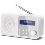 Sharp DR-P420(WH) Tokyo Portable Digital Radio, FM/DAB/DAB+, Bluetooth 5.0, USB or Battery Powered, Snowy White  Sharp  Tokyo Portable Digital Radio  DR-P420(WH)  Bluetooth