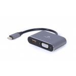 Cablexpert  USB Type-C to HDMI and VGA display adapter  A-USB3C-HDMIVGA-01  USB Type-C
