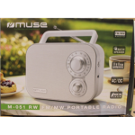 SALE OUT. Muse M-051RW Portable Radio  Muse Portable Radio  M-051RW  AUX in  White