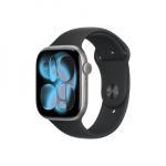 Apple Watch Series 11&nbsp;GPS + Cellular 46mm Space Grey Aluminium Case with Black Sport Band - S/M  Apple