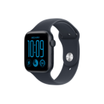 Apple Watch SE 3 GPS 44mm Midnight Aluminium Case with Navy Blue Sport Band - M/L  Apple