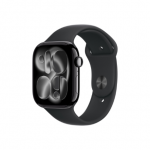 Apple Watch Series 11&nbsp;GPS + Cellular 46mm&nbsp;Jet Black Aluminium Case with Black Sport Band - S/M  Apple