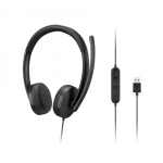 Lenovo Headset  USB-A Stereo Gen 2  Built-in microphone  Wired  Black