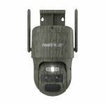 Reolink 4G LTE Dual-Lens Battery Security Camera  Trackmix Series G770 Camouflage  PTZ  8 MP  F2.8mm/F1.6, F8mm/F1.6
