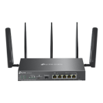 TP-LINK  Omada 4G+ Cat6 AX3000 Gigabit VPN Router  ER706W-4G  802.1q  10/100/1000 Mbit/s