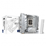 Gigabyte B860I AORUS PRO ICE  Processor family Intel  Processor socket LGA1851  DDR5  Supported hard disk drive interfaces SATA, M.2