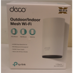 SALE OUT. TP-LINK Deco X50-Outdoor AX3000 Outdoor Whole Home Mesh WiFi 6 Unit  SALE OUT. TP-LINK AX3000 Outdoor Whole Home Mesh WiFi 6 Unit  Deco X50-Outdoor  802.11ax  10/100/1000 Mbit/s