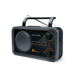 Muse  2-bands portable radio  M-06DS  AUX in  Grey