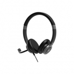 PORT CONNECT  Stereo USB Headphone PRO ON'R 300  Wired  On-ear  Black