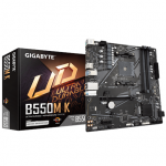 Gigabyte  B550M K 1.0 M/B  Processor family AMD  Processor socket AM4  DDR4 DIMM